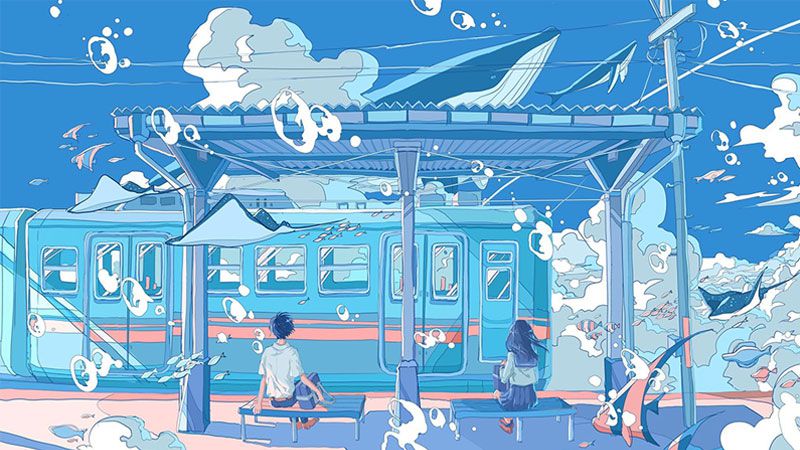 Tổng hợp những hình nền màu xanh dương - Hình số 7