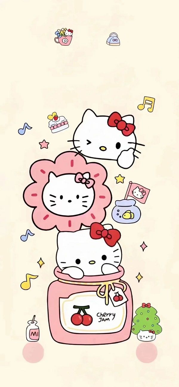 Những hình nền diện thoại iphone hello kitty - Hình số 9