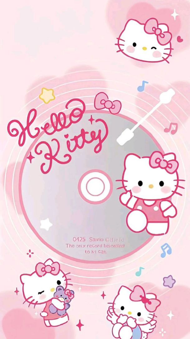 Những hình nền diện thoại iphone hello kitty - Hình số 1