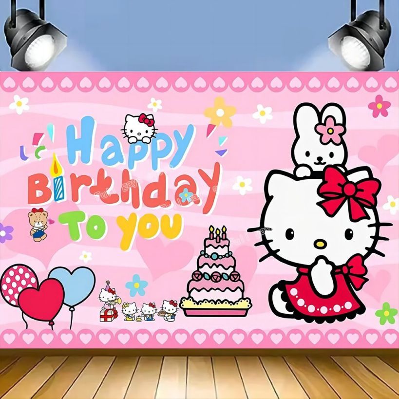 Những hình nền màu hồng hello kitty - Hình số 10