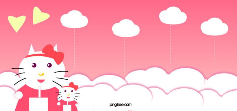 Những hình nền màu hồng hello kitty - Hình số 4
