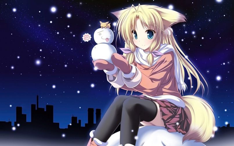 Những hình nền máy tính cute anime - Hình số 3