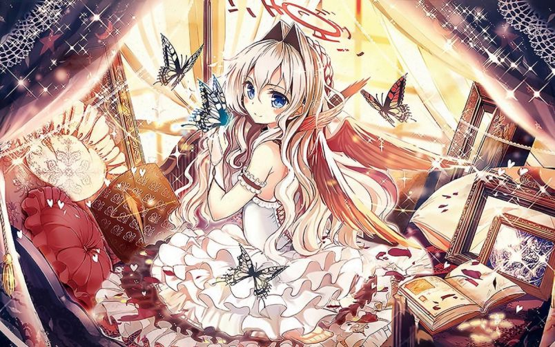 Những hình nền máy tính cute anime - Hình số 6