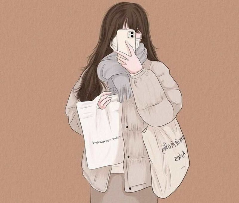 Những hình nền anime nữ ngầu che mặt - Hình số 4