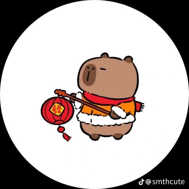 Những hình nền điện thoại capybara tết - Hình số 6