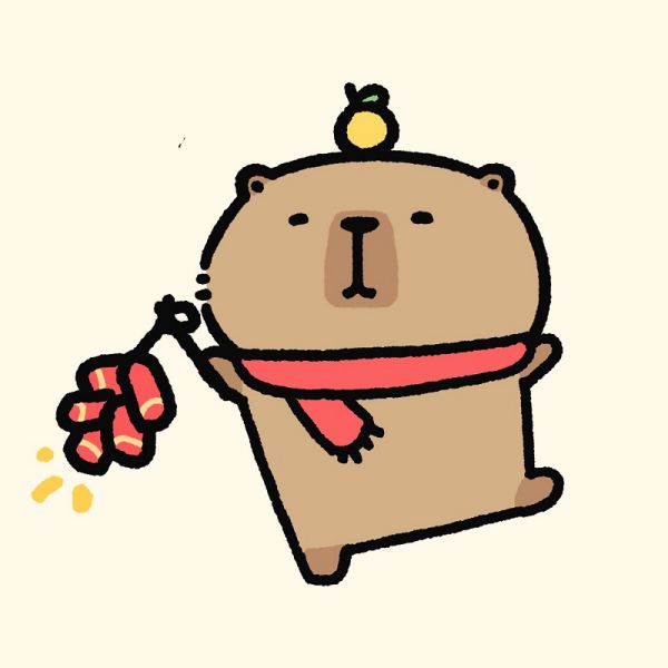 Những hình nền điện thoại capybara tết - Hình số 9