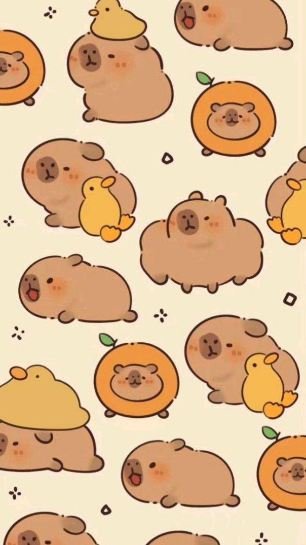 Những hình ảnh capybara vô tri cho điện thoại - Hình số 2