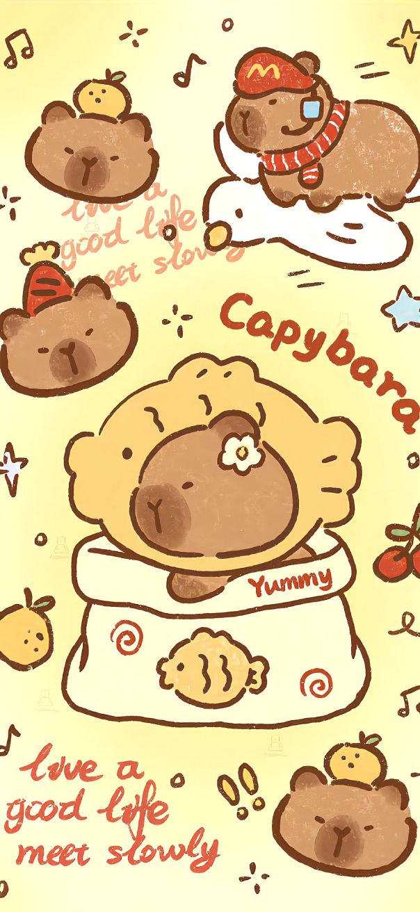 Những hình ảnh capybara vô tri cho điện thoại - Hình số 3