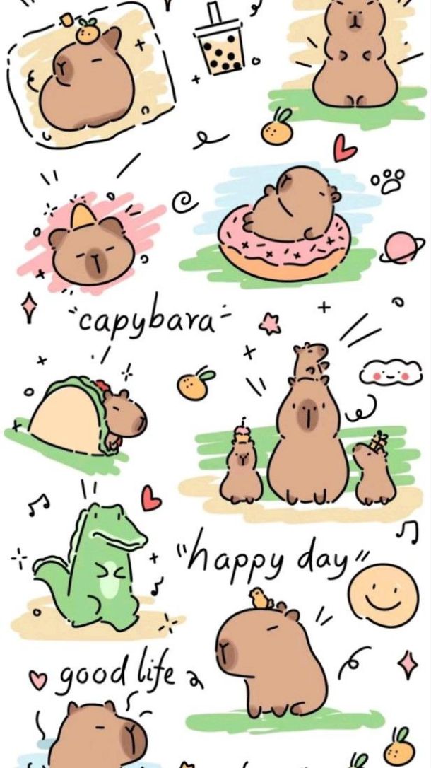 Những hình ảnh capybara vô tri cho điện thoại - Hình số 9