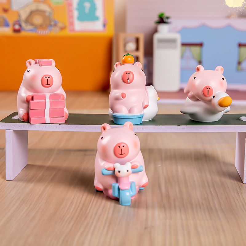 Những hình ảnh capybara vô tri màu hồng - Hình số 9