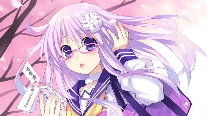 Những hình nền anime nữ màu tím - Hình số 3