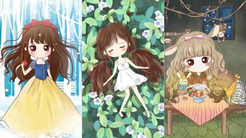 Những hình nền anime cute nữ - Hình số 1