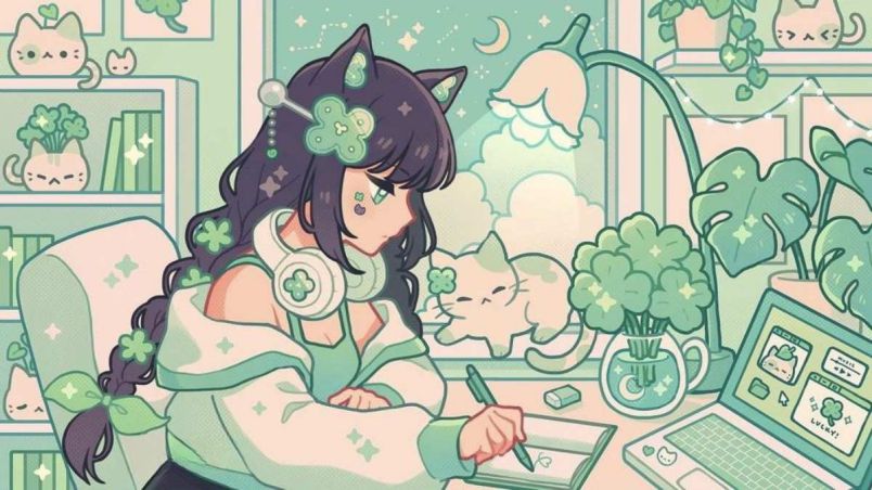 Những hình nền anime cute nữ - Hình số 8