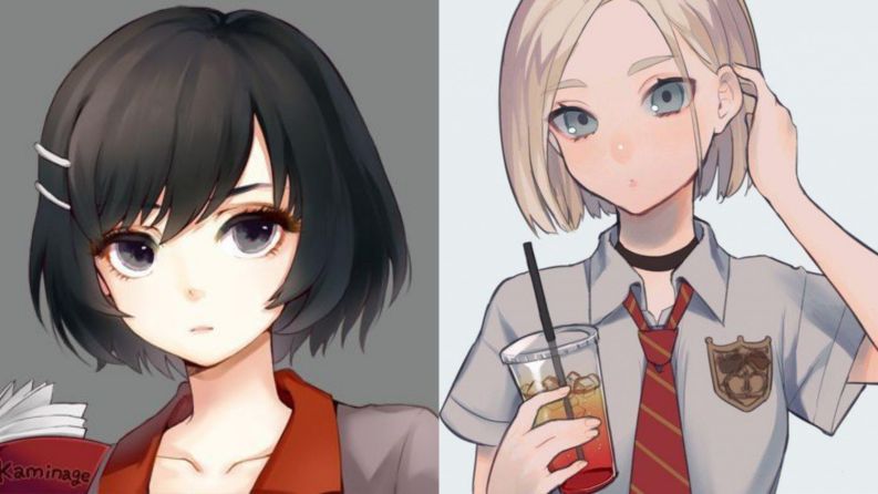Những hình nền anime nữ ngầu tóc ngắn - Hình số 10