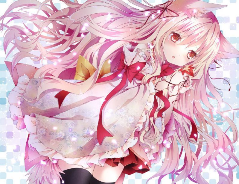 Những hình nền anime nữ màu hồng - Hình số 3