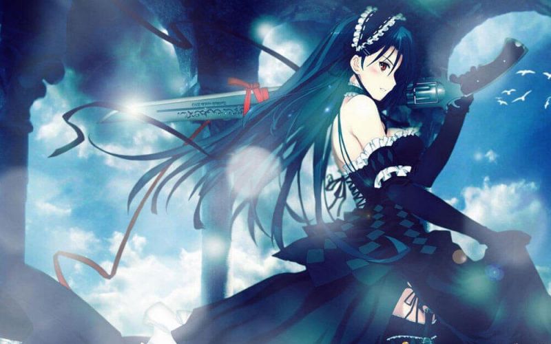 Những hình nền anime nữ ngầu cute - Hình số 9