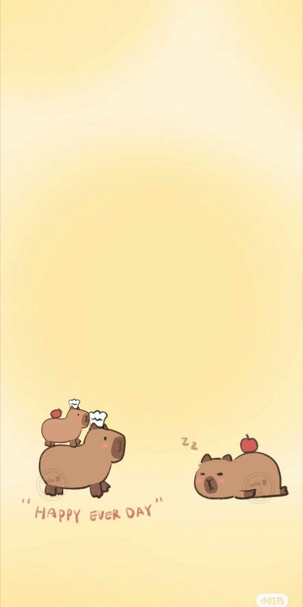 Những hình nền điện thoại capybara chibi - Hình số 7