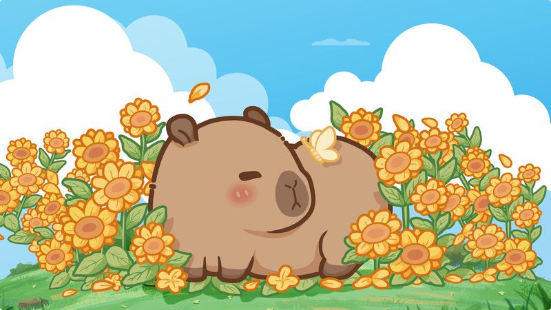 Những hình nền máy tính 4k cute capybara - Hình số 1