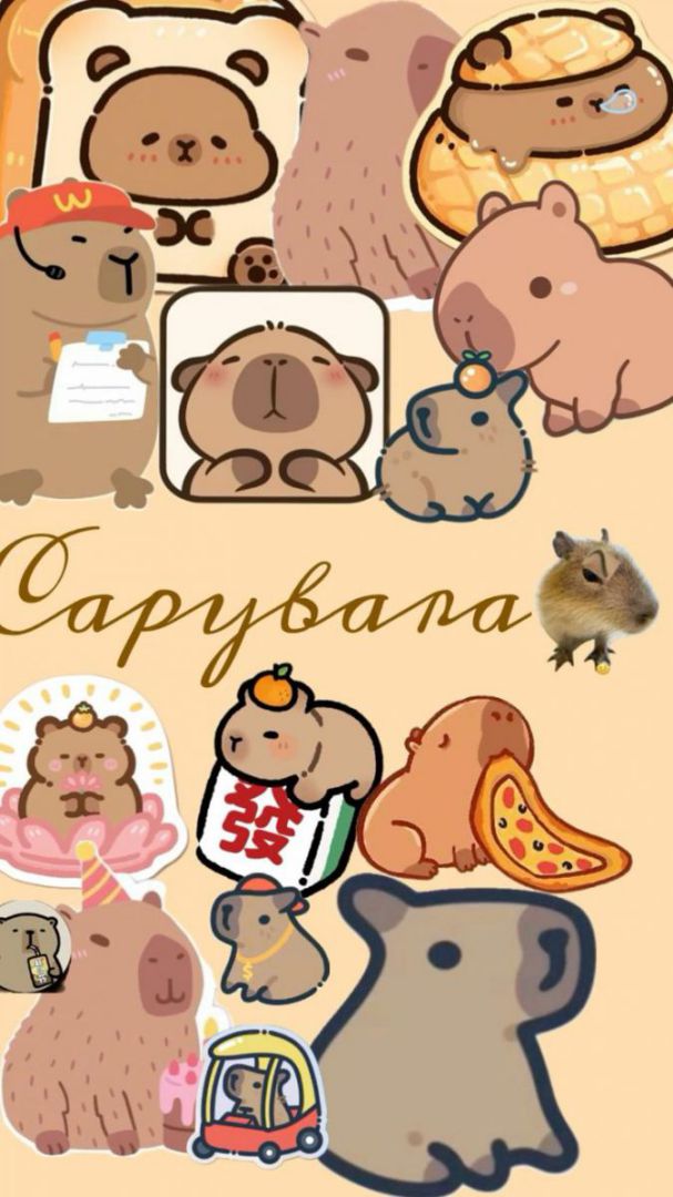 Những hình nền iphone 13 capybara - Hình số 2
