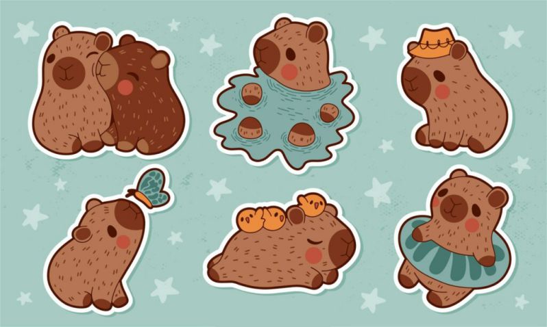Những hình nền máy tính 4k cute capybara - Hình số 3