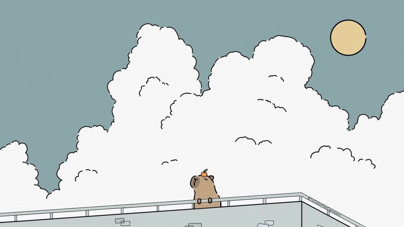 Những hình nền máy tính 4k cute capybara - Hình số 9