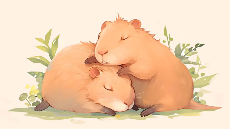 Những hình nền máy tính 4k 1920x1080 capybara - Hình số 1