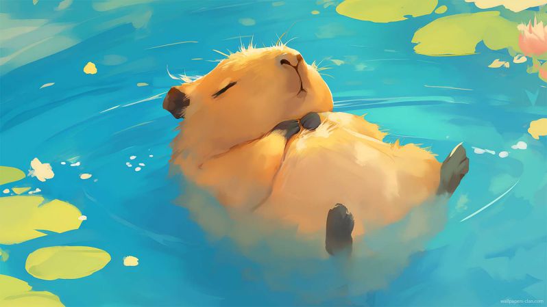 Những hình nền máy tính 4k 1920x1080 capybara - Hình số 2