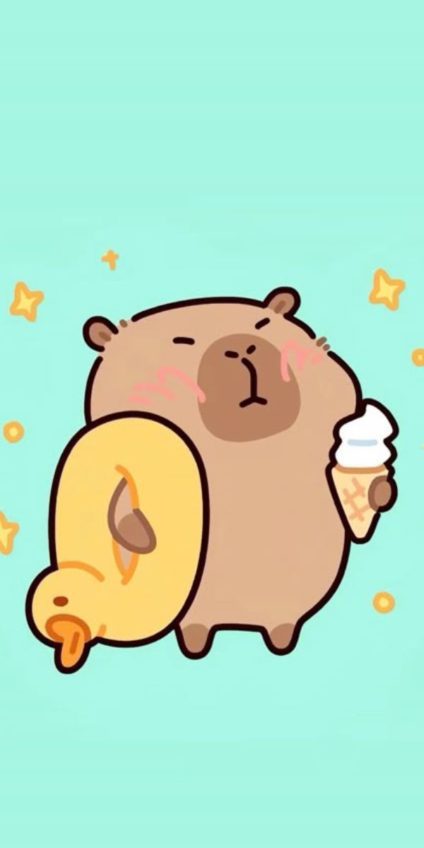 Những hình nền điện thoại capybara vô tri - Hình số 2