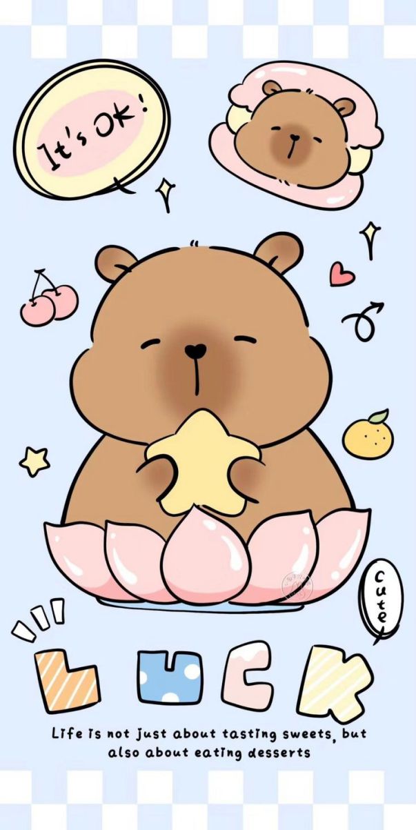 Những hình nền điện thoại capybara tịnh tâm - Hình số 3