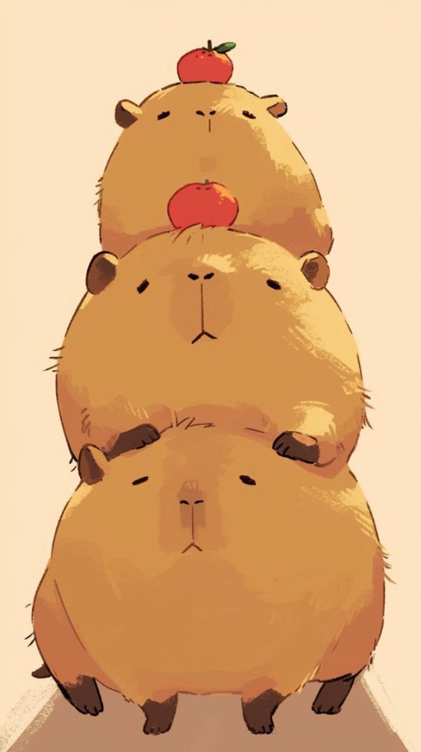 Những hình nền điện thoại capybara vô tri - Hình số 8