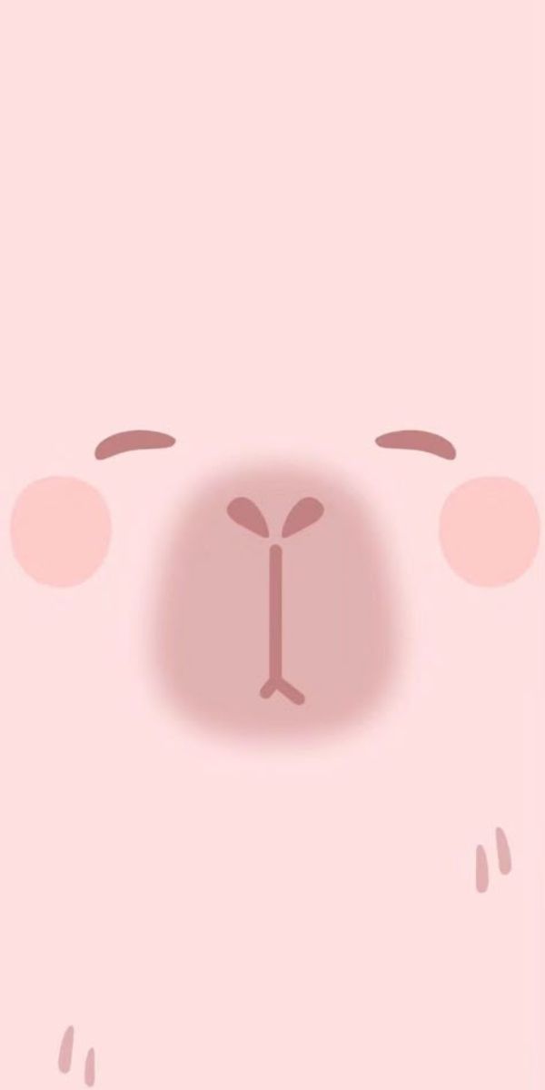 Những hình nền điện thoại capybara màu hồng - Hình số 2