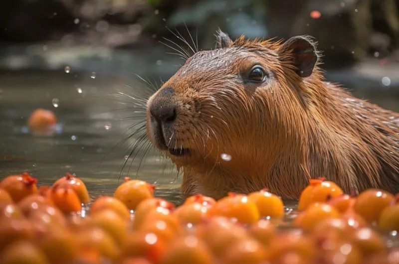 Những hình ảnh capybara vô tri vui nhộn - Hình số 8
