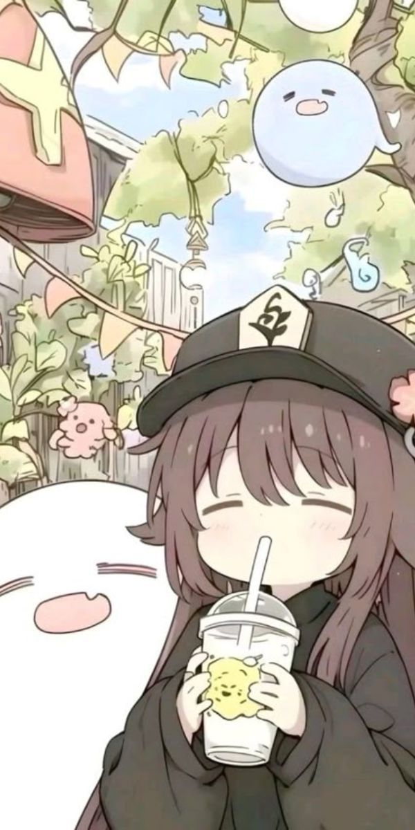 Những hình nền điện thoại anime cute - Hình số 2