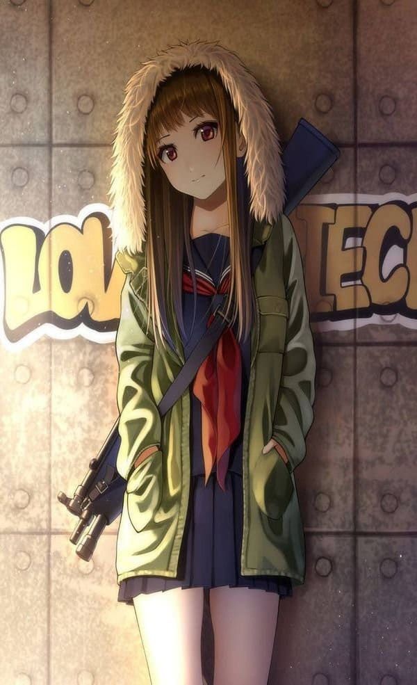 Những hình nền điện thoại anime nữ - Hình số 10