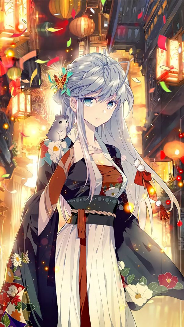 Những hình nền điện thoại anime nữ - Hình số 5