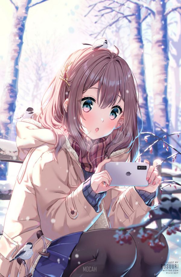 Những hình nền điện thoại anime nữ - Hình số 6