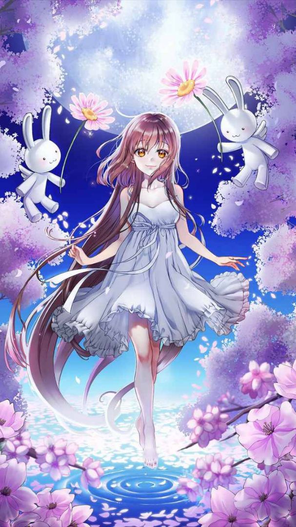 Những hình nền điện thoại anime nữ - Hình số 7