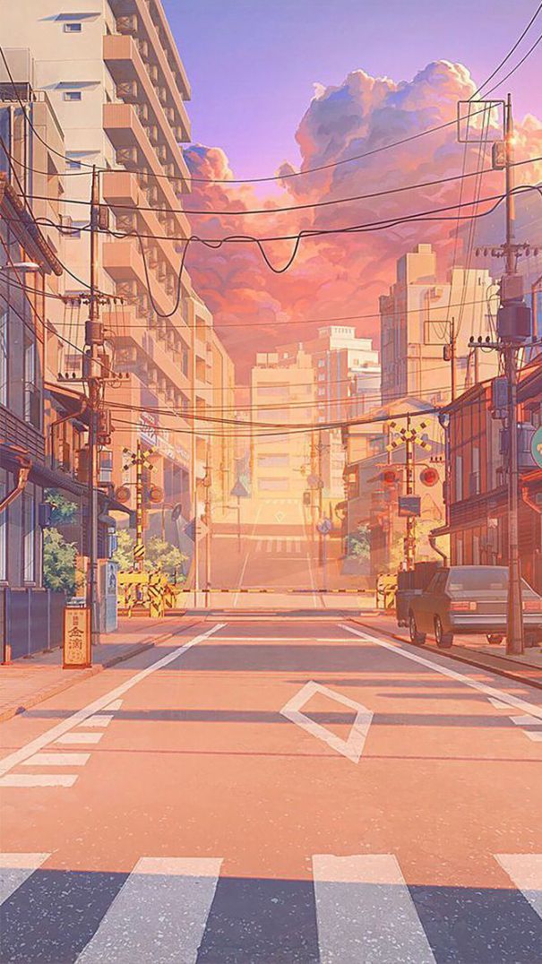 Những hình nền điện thoại anime phong cảnh - Hình số 5