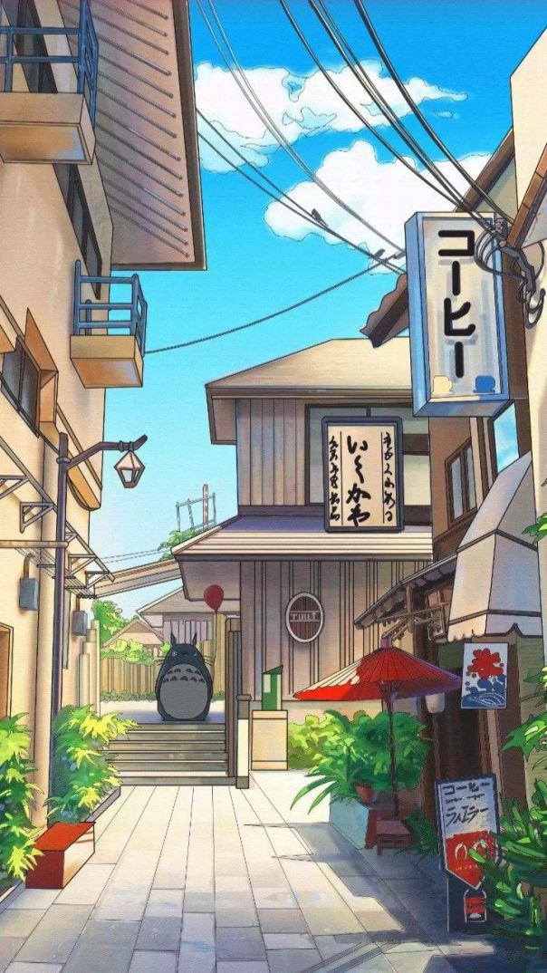Những hình nền điện thoại phong cảnh anime - Hình số 1