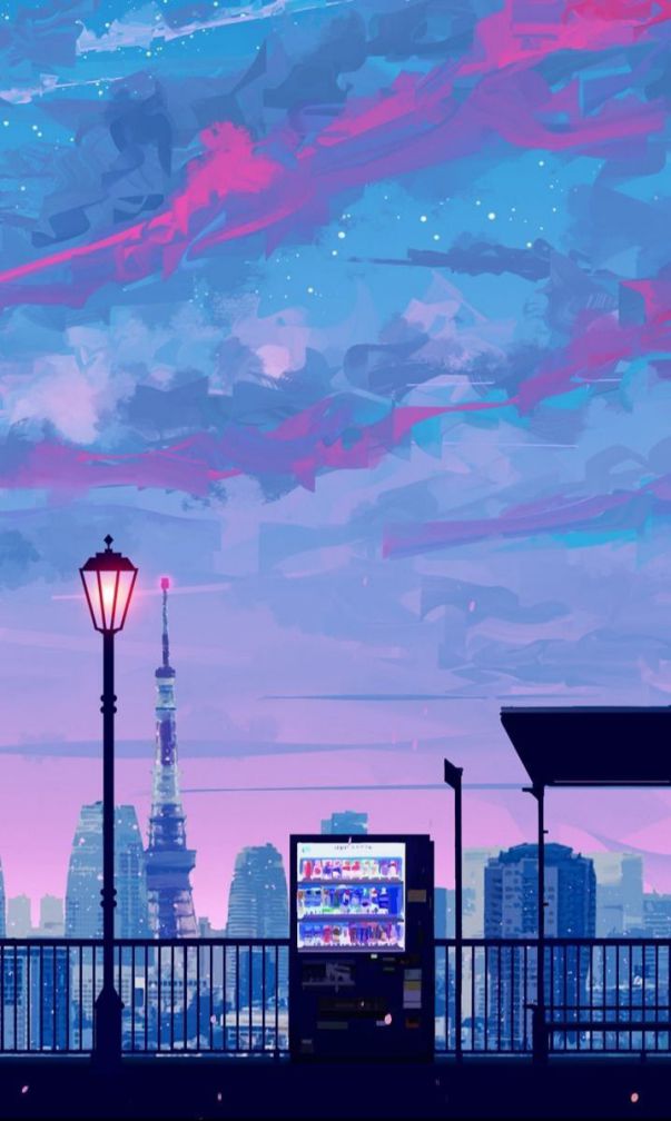 Những hình nền điện thoại phong cảnh anime - Hình số 10
