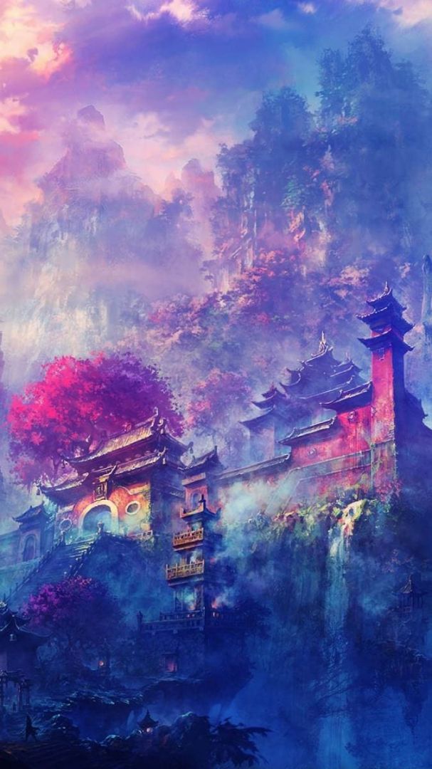 Những hình nền điện thoại phong cảnh anime - Hình số 4