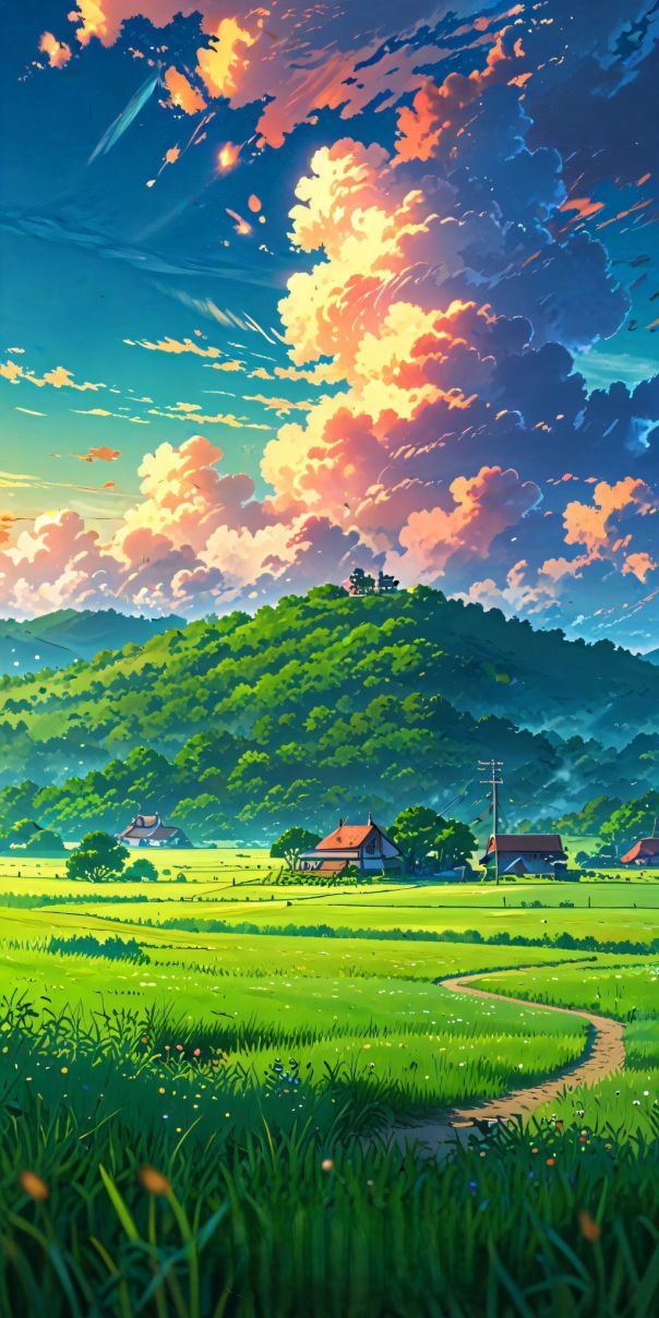 Những hình nền điện thoại phong cảnh anime - Hình số 5