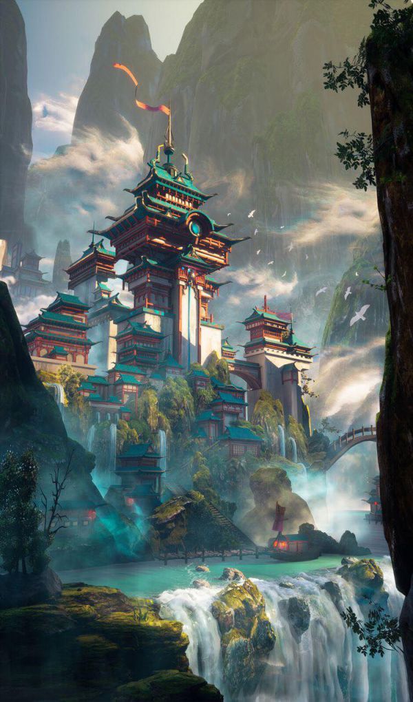 Những hình nền điện thoại anime phong cảnh - Hình số 6