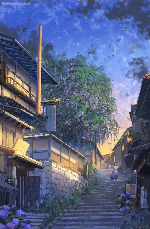 Những hình nền điện thoại phong cảnh anime - Hình số 7