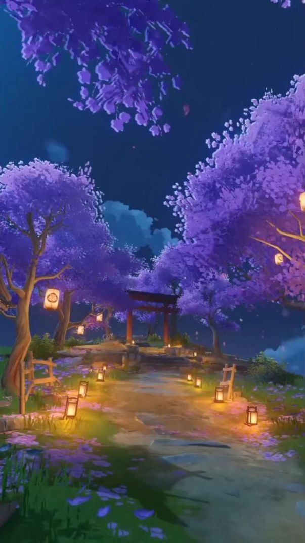 Những hình nền điện thoại phong cảnh anime - Hình số 8