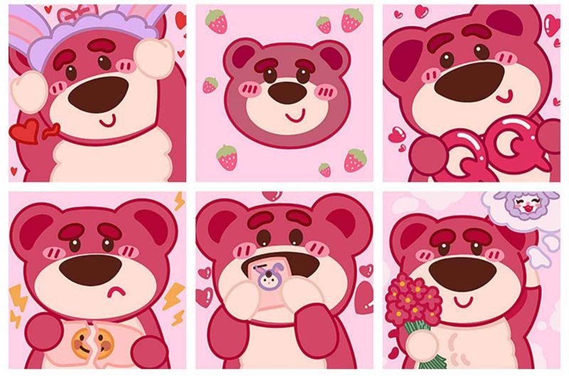Những hình nền gấu dâu cute chibi - Hình số 1