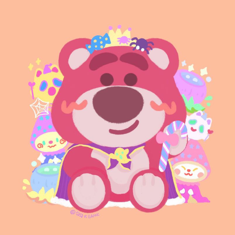Những hình nền gấu dâu cute chibi - Hình số 4