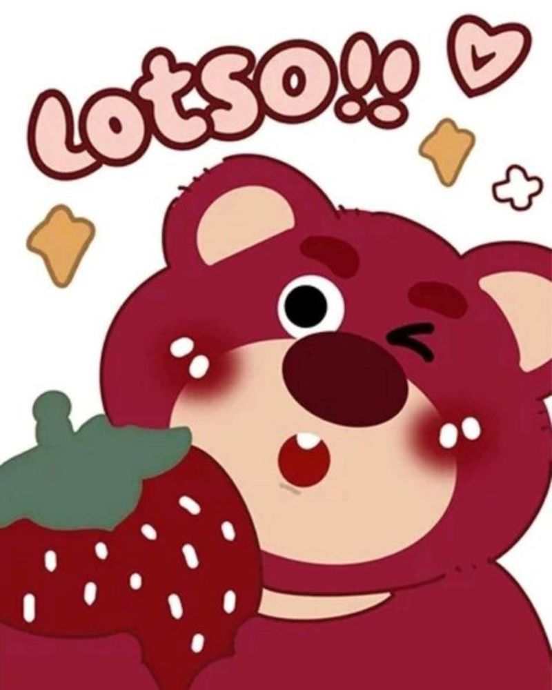 Những hình nền gấu dâu cute cho máy tính - Hình số 9