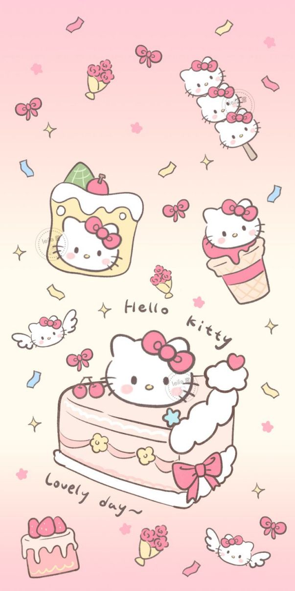 Những hình nền iphone 14 pro max hello kitty - Hình số 1
