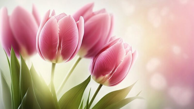 Những hình nền hoa tulip tím nhạt - Hình số 5
